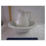 Iron Stone Bowl & Pitcher of England