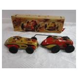 PN Tin Toy Race Car Chase - Made in Germany
