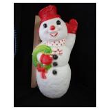 Vintage Small Blow Mold Snowman - Needs a light