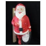 Vintage Small Blow Mold Santa - Needs a light