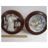 2 Beautiful Framed Plates