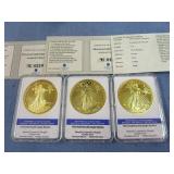 3 1933 Gold Double Eagles - Copies