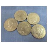 5 Eisenhower Dollars