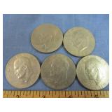 5 Eisenhower Dollars