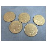 5 Eisenhower Dollars