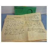 Ulysses Grant Letter to Robert E. Lee 1865 Replica