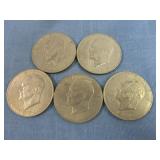 5 Eisenhower Dollars