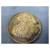 1984 Merry Christmas & Happy New Year Troy Ounce