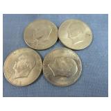 4  Eisenhower Dollars