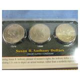 Susan B Anthony Dollars UNC