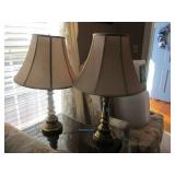 Pair of Brass Lamps - pick up only - no holding