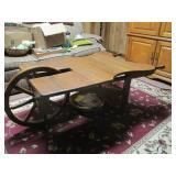 Unique Wheel Barrel Coffee Table - pick up only -