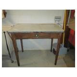 Enamel Top Table - pick up only - no holding