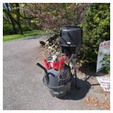 Deer feeders by garge and barn - parts