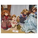 Assorted Lot of Porcelain Dolls
