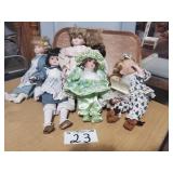 Assorted Porcelain Dolls