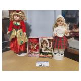 4 Christmas Dolls