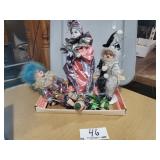 Assorted Clown Dolls