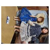 2 Porcelain Dolls
