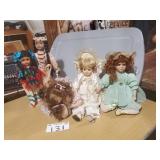 Lot of Assorted Dolls