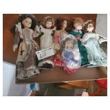 Various Porcelain and Vinyl Dolls