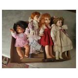 Lot of Assorted Dolls