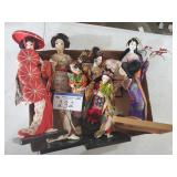 7 Assorted Asian Dolls