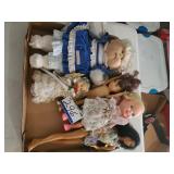 Lot of Assorted Dolls