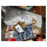 2 Dolls, 1 with Teddy Bear