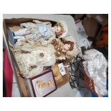 2 Dolls, 1 Figurine, 1 Doll Carriage