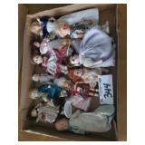 Lot of Miniature Dolls & 1 Barbie