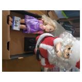Santa Doll & Small Girl Doll