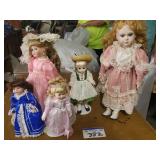 Assorted Lot of Dolls with Stands