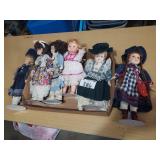 6 Dolls with Stands