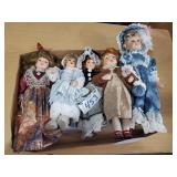 Lot of Porcelain Dolls