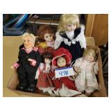 Hillary Clinton Doll & 5 Other Dolls