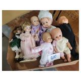 Lot of Assorted Dolls