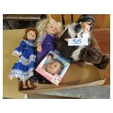 Mixed Lot of Dolls & 1 Doll Head