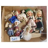 Lot of Dolls in Various Sizes - Old