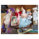 Mixed Lot of Dolls, 1 Precious Moments, 3 in Box