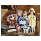 4 Dolls with Stands
