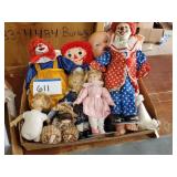 Mixed Lot of Dolls, including Raggedy Ann