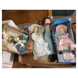 Shirley Temple Doll, 3 other Dolls