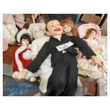 Ventriloquist Doll & 4 Other Dolls