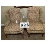 2 Matching Cloth Chairs
