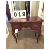 Wood 3 Drawer Hall Table 31" Tall x 32" wide