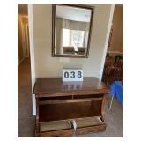 Table and Mirror (Table 31" tall x 44" long