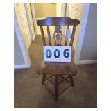 Solid Wood Swivel Chair