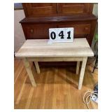 Wood table 37 inches x 18 inches x 29 inches