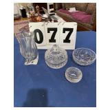 Saint Louis (Cristal France), glass ash try,